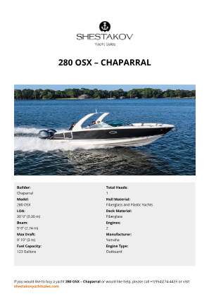 Chaparral - 280 OSX