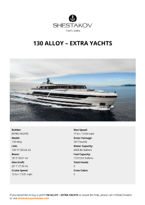 EXTRA YACHTS - 130 Alloy