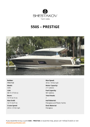 PRESTIGE - 550S