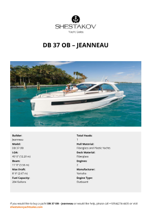 Jeanneau - DB 37 OB
