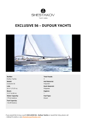 Dufour Yachts - Exclusive 56