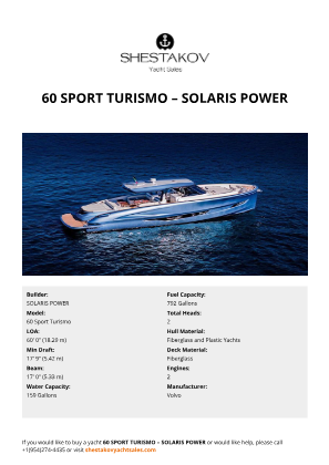 SOLARIS POWER - 60 Sport Turismo