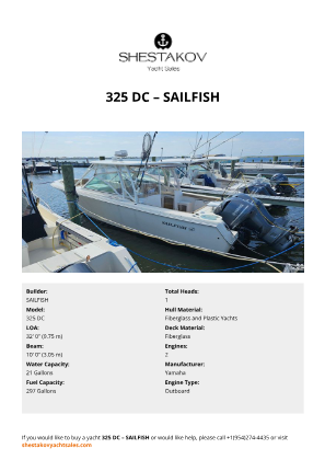 SAILFISH - 325 DC