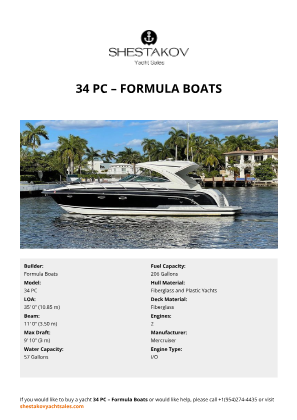 Formula Boats - 34 PC