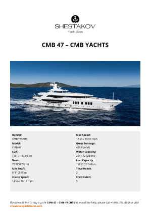 CMB YACHTS - CMB 47