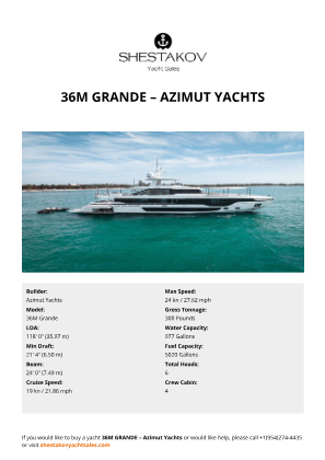 Azimut Yachts - 36M Grande
