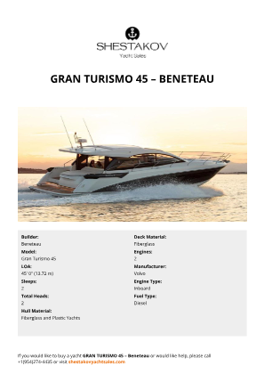 Beneteau - Gran Turismo 45