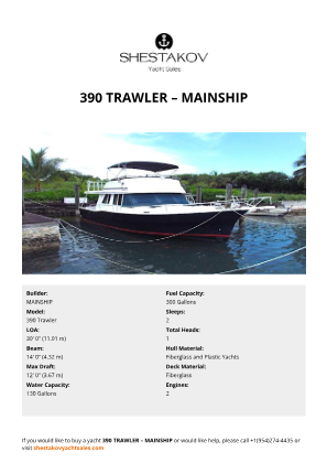 MAINSHIP - 390 Trawler