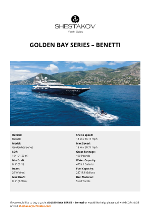 Benetti - Golden bay series