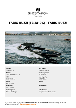 FABIO BUZZI - Fabio Buzzi (FB 3819 S)
