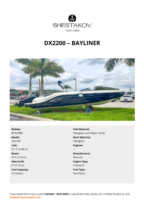 BAYLINER - DX2200