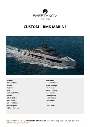 RMK MARINE - Custom
