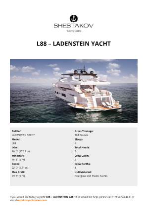 LADENSTEIN YACHT - L88