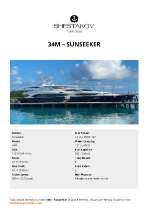 Sunseeker - 34M
