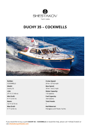 COCKWELLS - Duchy 35