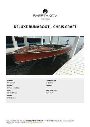 Chris-Craft - Deluxe Runabout