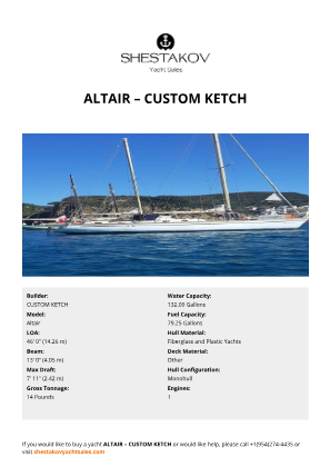 CUSTOM KETCH - Altair