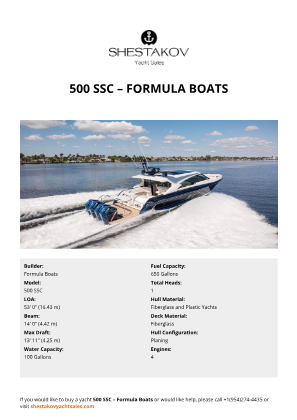 Formula Boats - 500 SSC