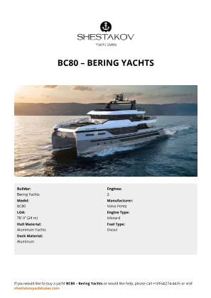 Bering Yachts - BC80