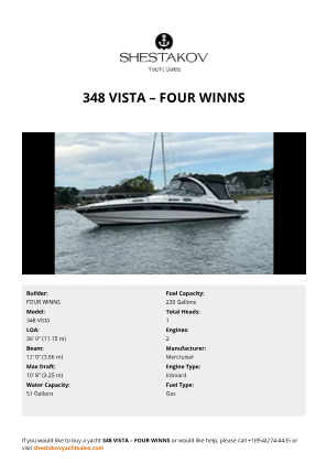FOUR WINNS - 348 Vista