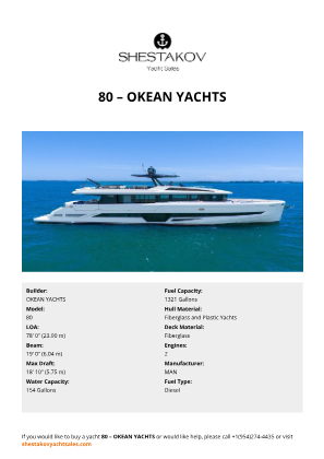 OKEAN YACHTS - 80