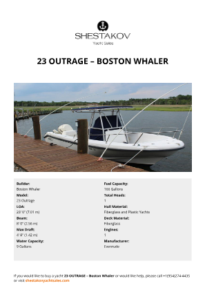 Boston Whaler - 23 Outrage