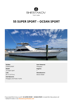 OCEAN SPORT -  55 Super Sport