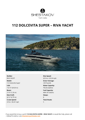 RIVA YACHT - 112 Dolcevita Super