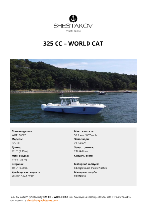 WORLD CAT - 325 CC
