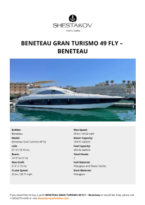 Beneteau - Beneteau Gran Turismo 49 Fly