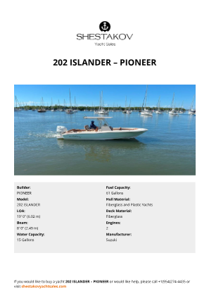 PIONEER - 202 iSLANDER