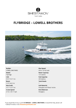 LOWELL BROTHERS - Flybridge
