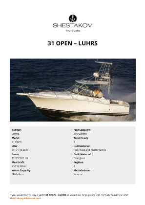 LUHRS - 31 Open