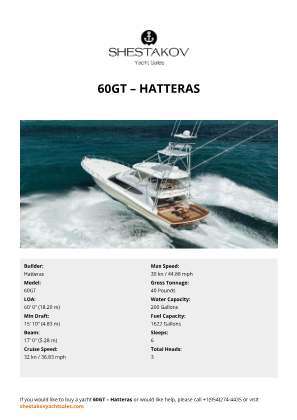 Hatteras - 60GT