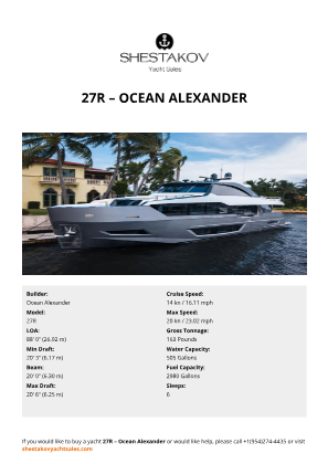 Ocean Alexander - 27R