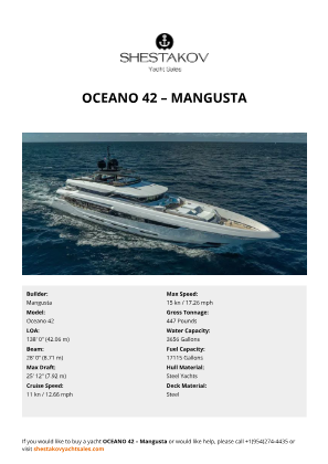 Mangusta - Oceano 42