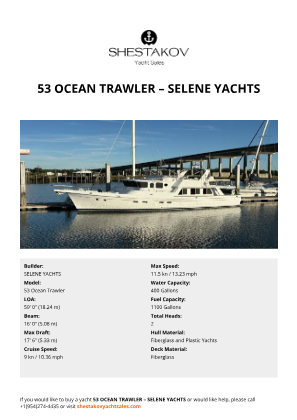 SELENE YACHTS - 53 Ocean Trawler