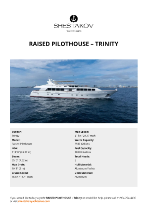 Trinity - Raised Pilothouse