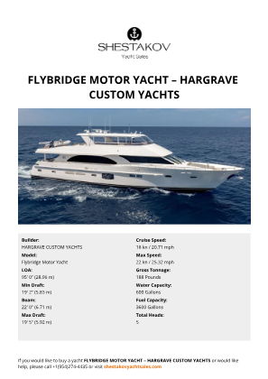 N/A - Flybridge Motor Yacht