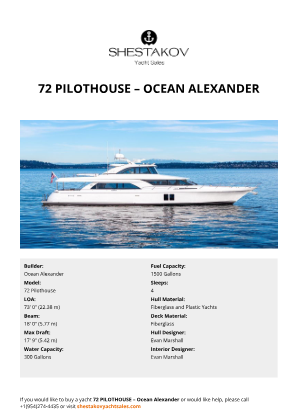 Ocean Alexander - 72 Pilothouse
