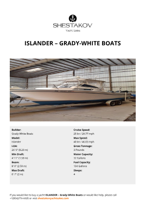 Grady-White Boats - Islander