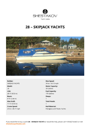 SKIPJACK YACHTS - 28