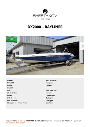 BAYLINER - DX2000