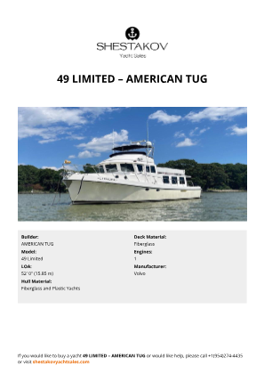 AMERICAN TUG - 49 Limited