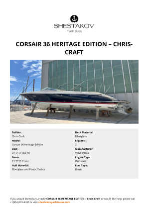 Chris-Craft - Corsair 36 Heritage Edition