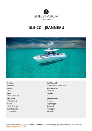 Jeanneau - 10.5 CC
