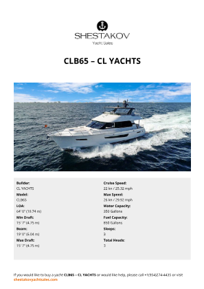 CL YACHTS - CLB65
