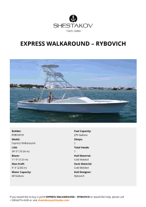 RYBOVICH - Express Walkaround