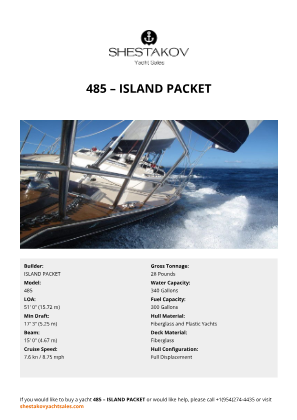 ISLAND PACKET - 485