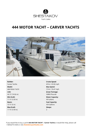 Carver Yachts - 444 Motor Yacht